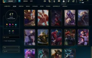 Esmeralda 2 com 70 Champs e 47 Skins ( TOP / MID / JG )