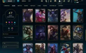 Esmeralda 2 com 70 Champs e 47 Skins ( TOP / MID / JG )