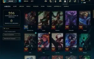 Esmeralda 2 com 70 Champs e 47 Skins ( TOP / MID / JG )