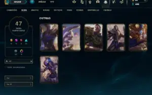 Esmeralda 2 com 70 Champs e 47 Skins ( TOP / MID / JG )