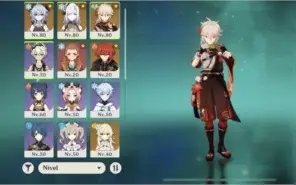 Ar46. Ganyu, kazuha, Shenhe e Diluc