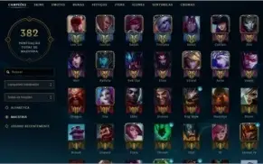 Conta lol atual plat 5 borda de diamante +100 skins