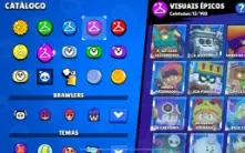 Conta brawl Stars com muitas skins e troféu preço negociável