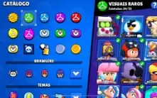 Conta brawl Stars com muitas skins e troféu preço negociável