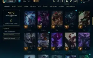Diamante 4 com 70 Champs e 13 Skins