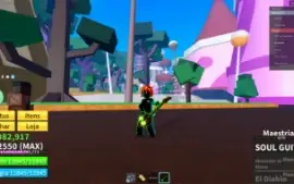 Conta Blox Fruits Level Máximo Godhuman + Soul Guitar