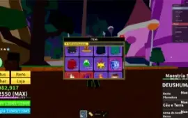 Conta Blox Fruits Level Máximo Godhuman + Soul Guitar