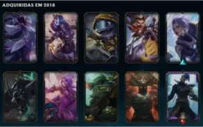 CONTA LOL 78 SKINS
