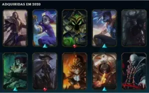 CONTA LOL 78 SKINS