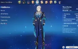 Conta genshin AR 47 - Kinich C2 + Neuvillette + Xilonen