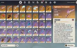 Conta Genshin Impact END GAME AR 58 Main Diluc