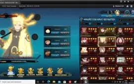 Conta Naruto online NA, servidor 1530 - Top 5 284k de FC