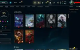 Conta LOL LVL 248 | 137 Campeões| 95 Skins |UNRANKED| 2014