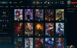 Conta LOL LVL 248 | 137 Campeões| 95 Skins |UNRANKED| 2014