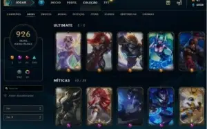 926 SKINS - ATUAL PLATINA EX MESTRE/DIAMANTE