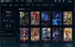 926 SKINS - ATUAL PLATINA EX MESTRE/DIAMANTE