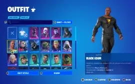 Conta Fortnite Com Adão Negro (Da Pra Trocar Email)