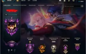Conta League of Legends Mestre 200+ PDL 250 SKINS