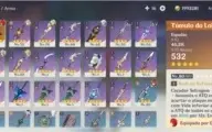 Albedo + Childe + Diluc c/Túmulo + Qiqi AR49