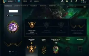 Conta ouro 2 com 6 skins e 42 champs