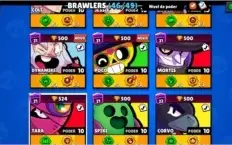 Conta Braw Stars 46/49 personagens
