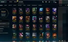 Conta LoL gold 1, 115 champs, 108 skins a preço de banana!!