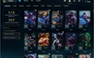 Conta ouro 4 com TODOS OS CHAMPS e 746 skins + 53 Cromas