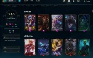 Conta ouro 4 com TODOS OS CHAMPS e 746 skins + 53 Cromas