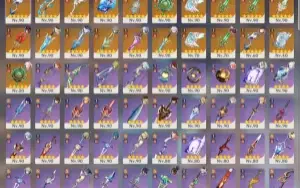 Genshin Ar60 - 21 Armas 5* -  51 Personagens 5*