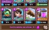 Clash royale liga 1 todas as cartas