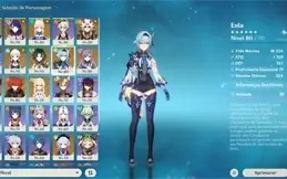 Raiden + luz do cortador + kokomi + ayaka + xiao + eula etc