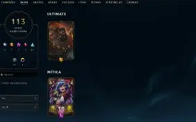 Conta League of Legends Full Acesso - 134 Champs e 113 Skins