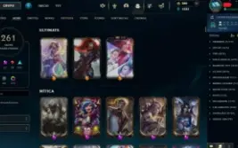 Conta de LOL Gold pra Platina + de 270 skins e 10 prestigios