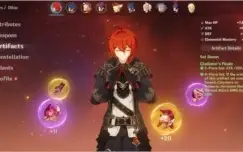 Genshin Impact AR-36 com Diluc, Klee e Mona, Full Resinas