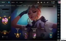 Conta LOL 531 Skins nivel 189, todos os champs + 20k de RP
