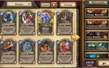Conta Hearthstone, Muitas cartas lendarias e fundos antigos