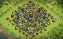 Conta Clash Of Clans Cv 9 Semi - Full