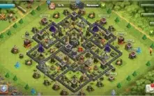 Conta Clash Of Clans Cv 9 Semi - Full