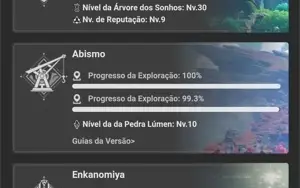 CONTA GENSHIN [AR 57] 14 CINCO ESTRELAS+ TODOS O 4 ESTRELAS