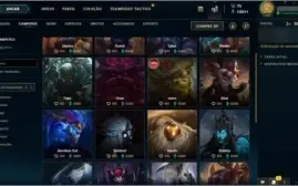 Conta Gold 3 com 82skins e quase todos os champs