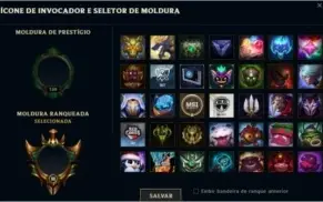 Conta Gold 3 com 82skins e quase todos os champs
