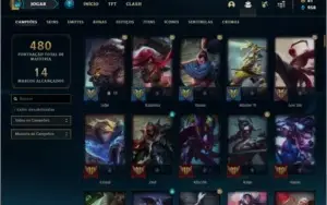 Conta Platina com Twtich medieval + Warwick Cinzento