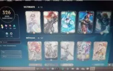 Conta League Of Legends 326 skins