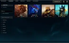 Conta LOL Ouro 1 (Já foi diamond) + 139 Champions + 92 Skins