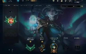 Conta LOL Esmeralda Diana benção INVERNO