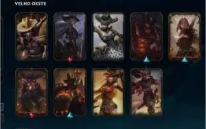 Conta league of legens varias skins boas c\ bordas D2