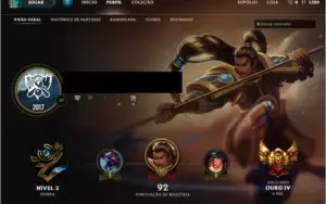 Conta LoL Ouro IV
