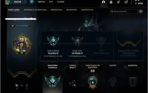 Conta platina 3 com 36 champs por 41 R$