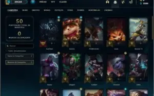Conta platina 3 com 36 champs por 41 R$