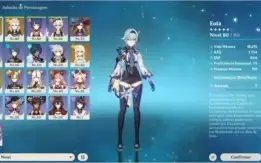 Eula C1, Albedo, Mona e Jean